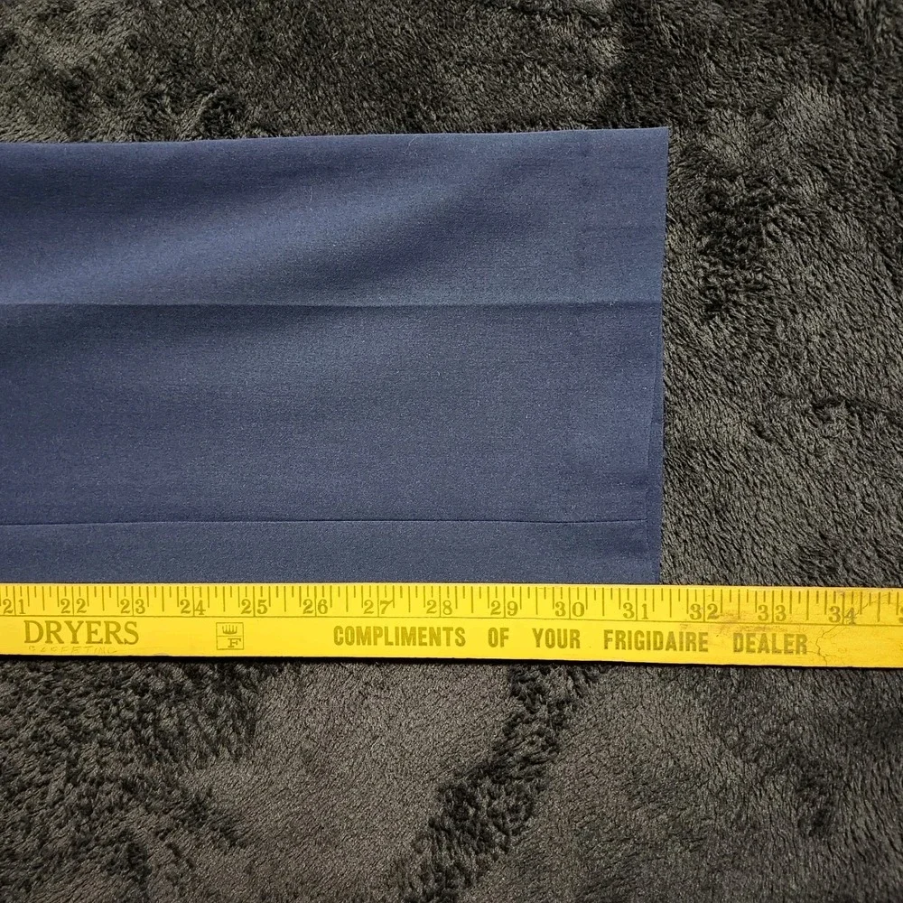 George Pants Mens 32X32 Blue Wrinkle Resistant Flat Front Straight Leg Office